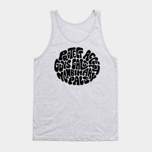 Protect Accept Guys Gals Nonbinary Pals Word Art Tank Top
